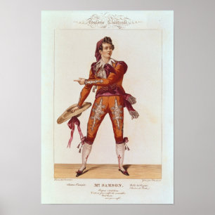 Poster Joseph Isidore Samson dans le rôle de Figaro