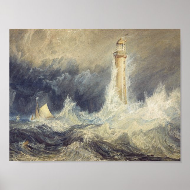 Poster Joseph Mallord William Turner - Bell Rock (Devant)