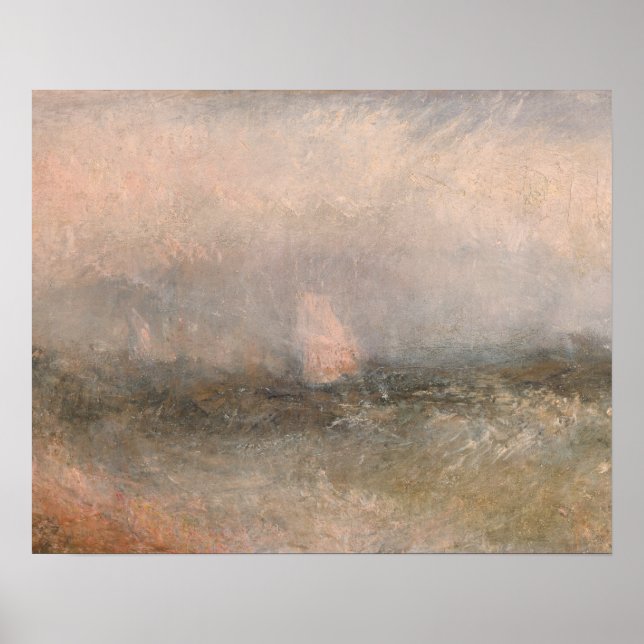 Poster Joseph Mallord William Turner - Hors du Nore (Devant)