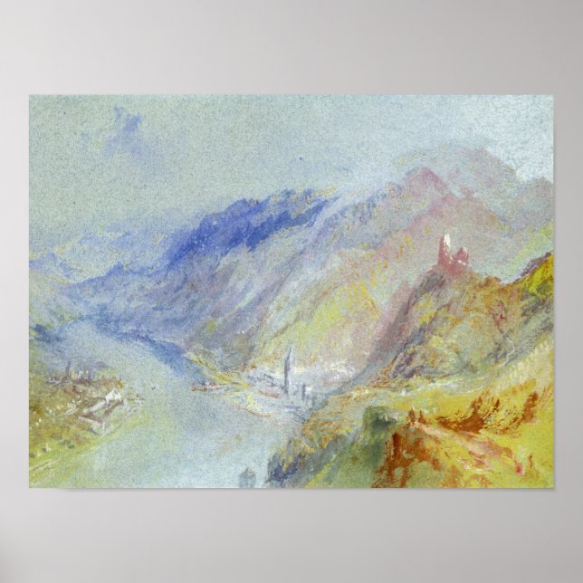 Poster Joseph Mallord William Turner | Le Château de Trau (Devant)