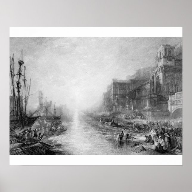 Poster Joseph Mallord William Turner | L'embarquement de (Devant)
