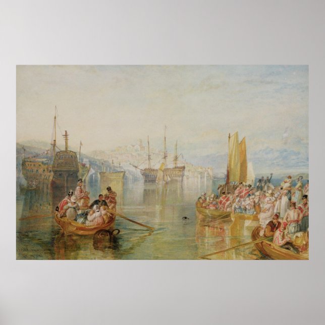 Poster Joseph Mallord William Turner | Saltash, Cornouail (Devant)