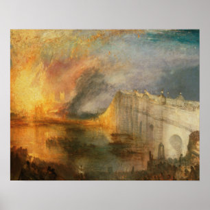 Poster Joseph Mallord William Turner - The Burning of the