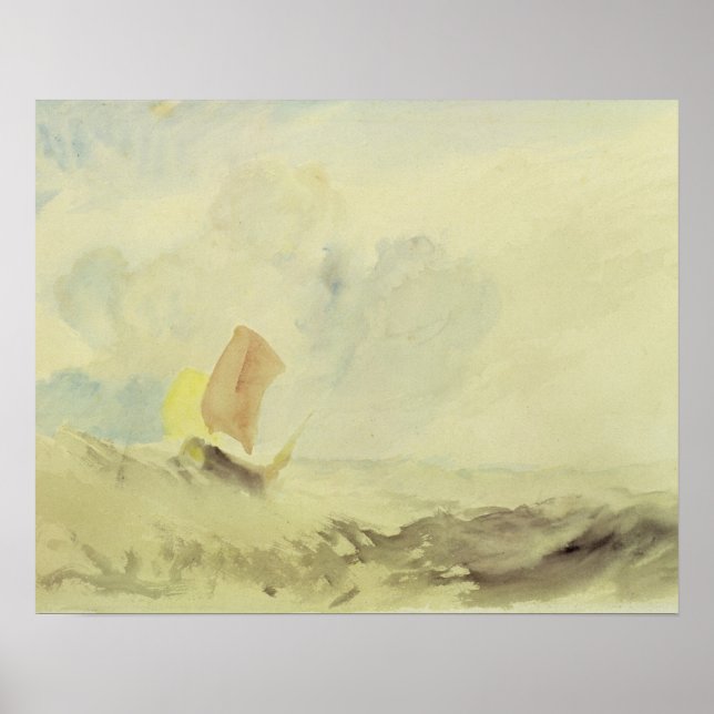 Poster Joseph Mallord William Turner | Un Morceau de mer  (Devant)