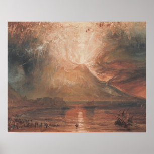 Poster Joseph Mallord William Turner - Vésuve
