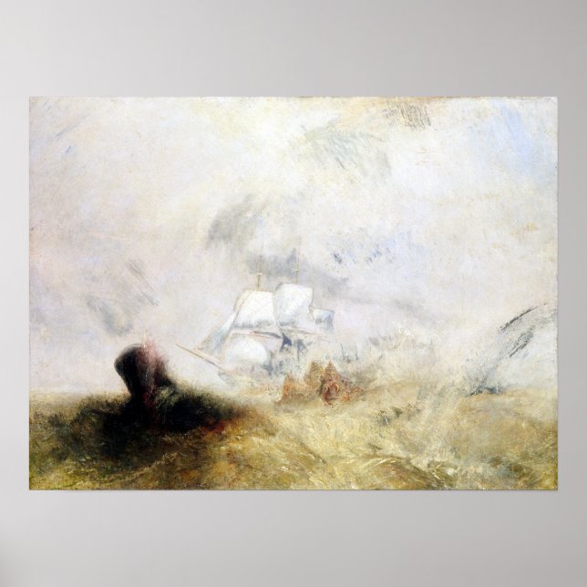 Poster Joseph Mallord William Turner Whalers (Devant)