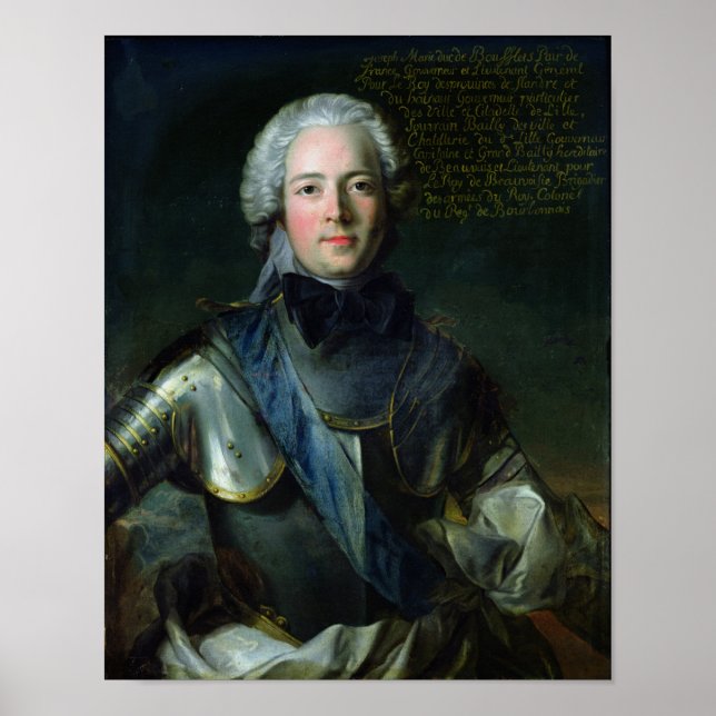 Poster Joseph-Marie Duc de Boufflers (Devant)