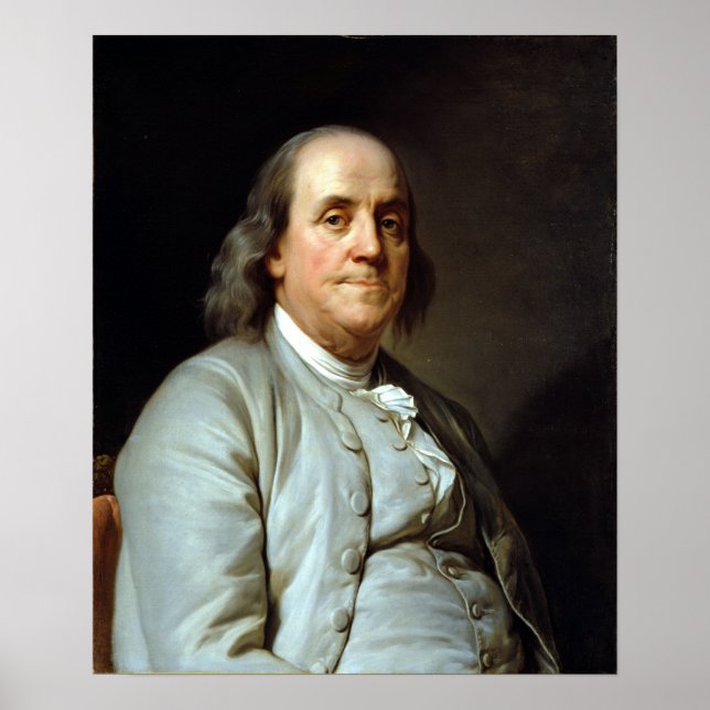 Poster Joseph Siffrein Duplessis Benjamin Franklin (Devant)