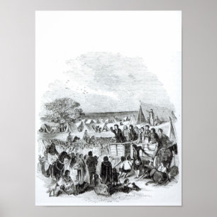 Poster Joseph Smith prêchant dans la région sauvage