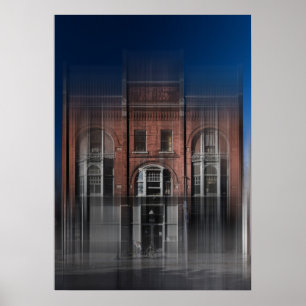 Poster Joseph White Building No 7 Color Blur Version