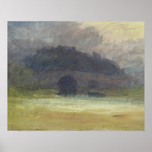 Poster Joseph William Turner  Paysage du soir 