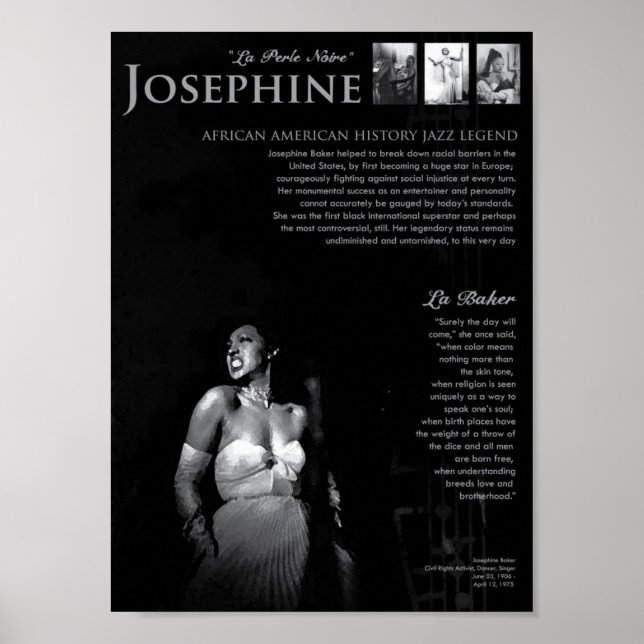 Poster Joséphine Baker (Devant)