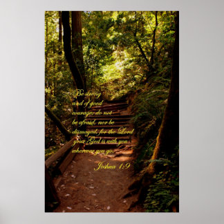 Poster Joshua 1:9 N'ayez pas peur