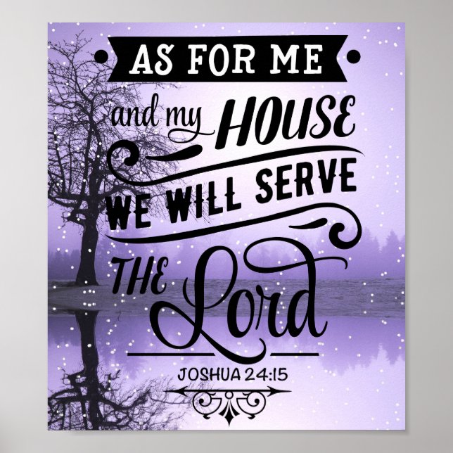 Poster Joshua 24:15 (Devant)