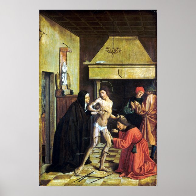 Poster Josse Lieferinxe Saint Sebastian Cuit par Irène (Devant)