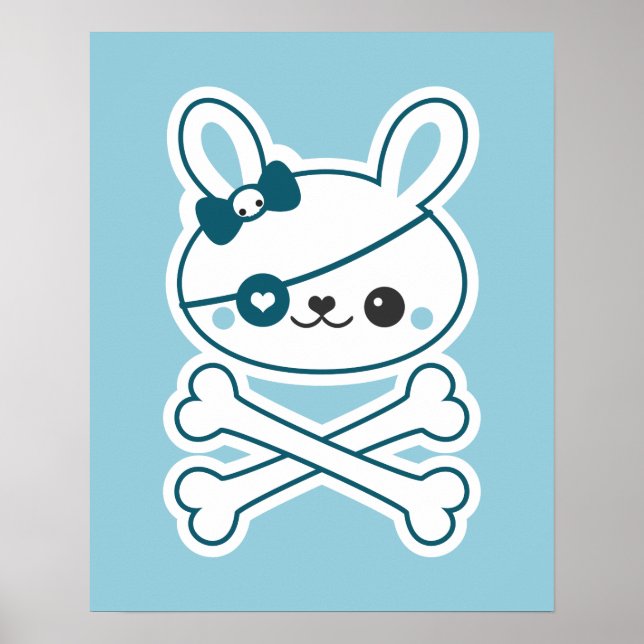 Poster Jote Lapin Pirate (Devant)