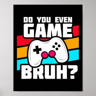 Poster Jouer à des jeux vidéo - Jeux sur PC et console - 