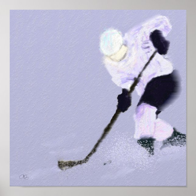 Poster Jouer à l'art du hockey sur glace (Devant)