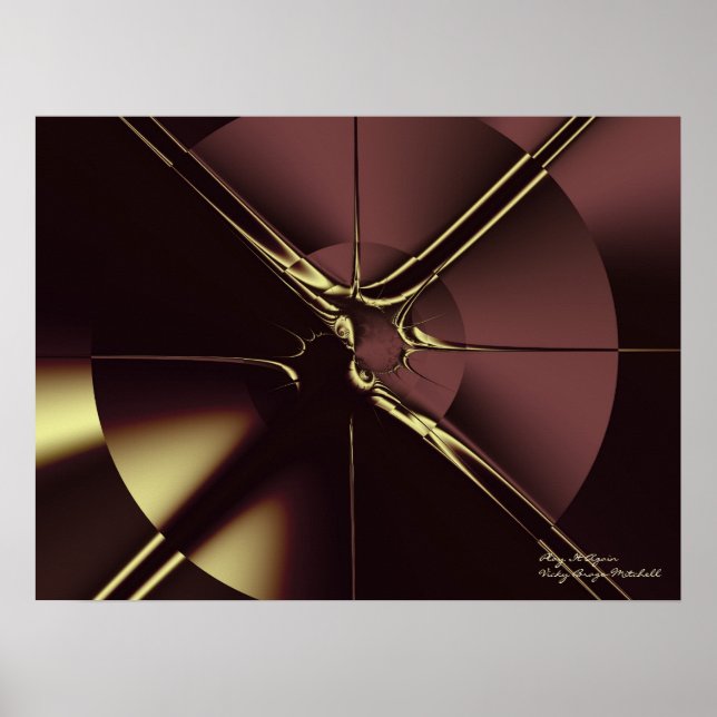 Poster Jouer à nouveau Art Fractal fin (Devant)