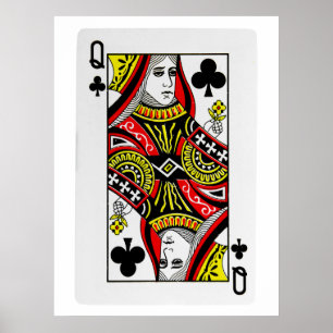 Poster Jouer aux cartes