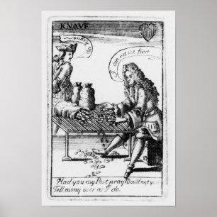 Poster Jouer aux cartes commémoratives