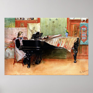 Poster Jouer aux échelles, aux beaux-arts,