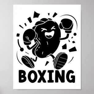 Poster Jouer Boxe Chopstick Wrap Cuisine Sport