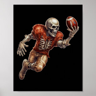 Poster Jouer Cool de football Touchdown Halloween