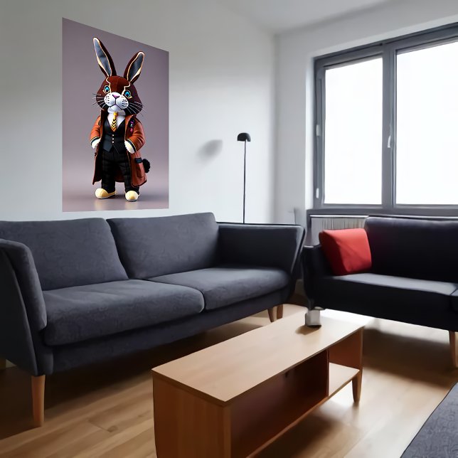 Poster Jouet à peluche lapin | Art AI (Créateur téléchargé)