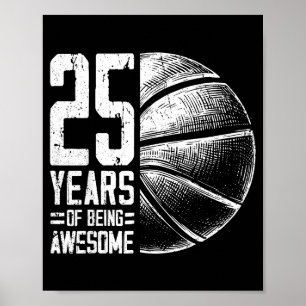 Poster Joueur Basketball 25 Ans Basketball Vieux 25e Smi