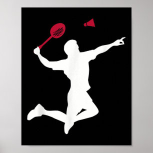 Poster Joueur de Badminton