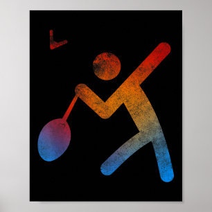 Poster Joueur de badminton Champion T Shirt Cadeau Raquet