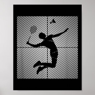 Poster Joueur de badminton Shuttle Badminton