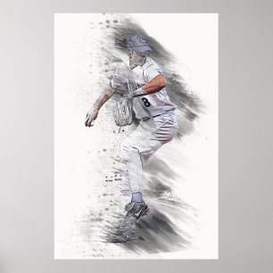 Poster Joueur de baseball