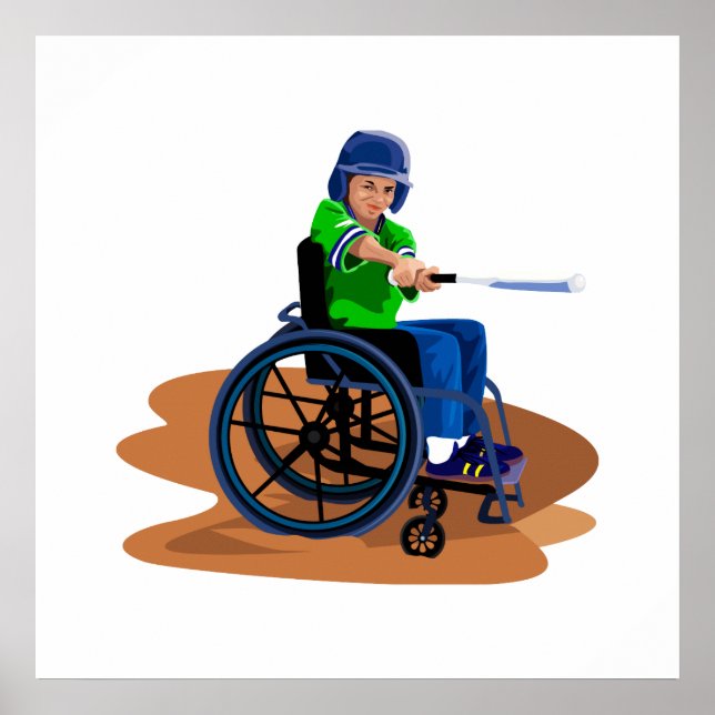 Poster Joueur de baseball (Devant)