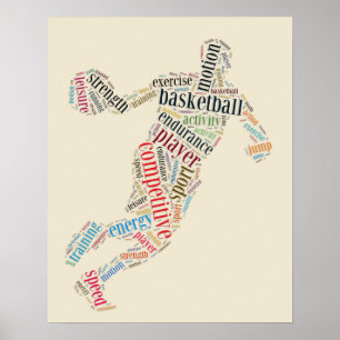 Poster Joueur de basket-ball