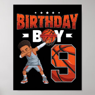 Poster Joueur de basket-ball en basketball 9 ans Garçon 9