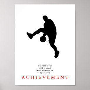 Poster Joueur de basket-ball Motivation