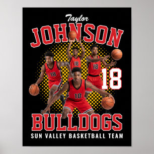 Poster Joueur de basket-ball Photo personnalisée Bootleg 