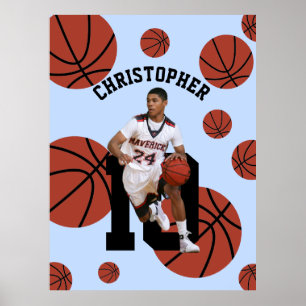 Poster Joueur de basketball personnalisé