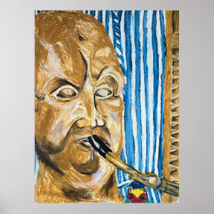 Poster Joueur de cornemuse