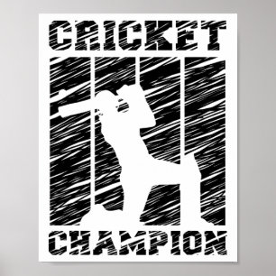 Poster Joueur de cricket 9