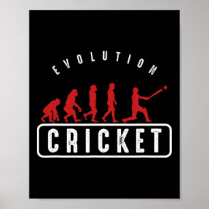 Poster Joueur de cricket Athlètes Sports Entraîneur Évolu