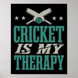 Poster Joueur de cricket en formation Cricket 