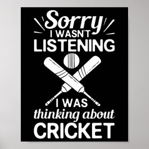 Poster Joueur de cricket Ll T entraîneur de cricket