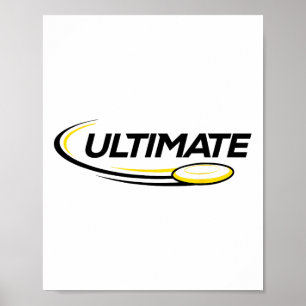 Poster Joueur de disque de golf professionnel de frisbee