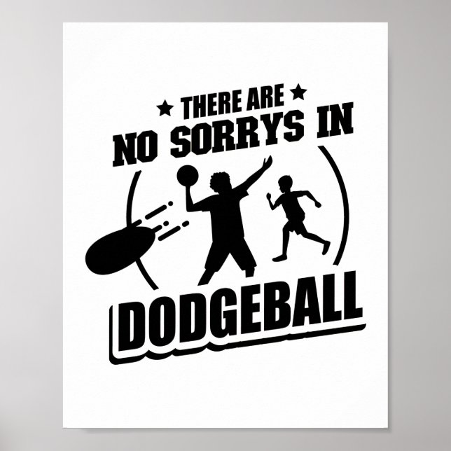 Poster Joueur de Dodgeball | Cadeaux Sport Team Trainer (Devant)