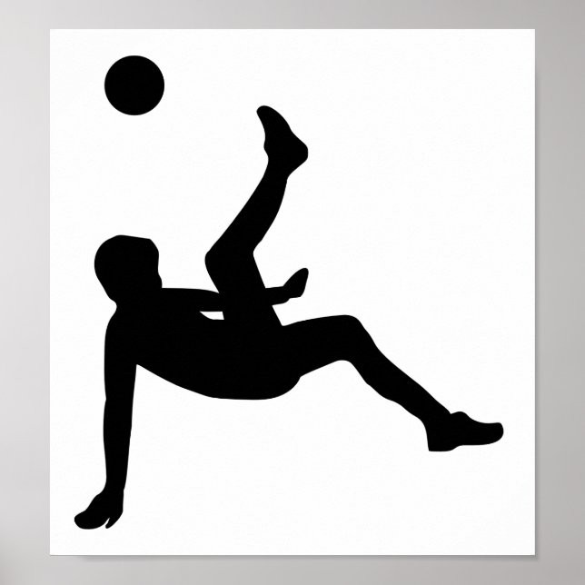 Poster Joueur de football (Devant)