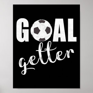 Poster Joueur de football Attrapeur de buts Équipes sport