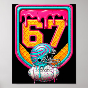 Poster Joueur de football Drip numéro 67